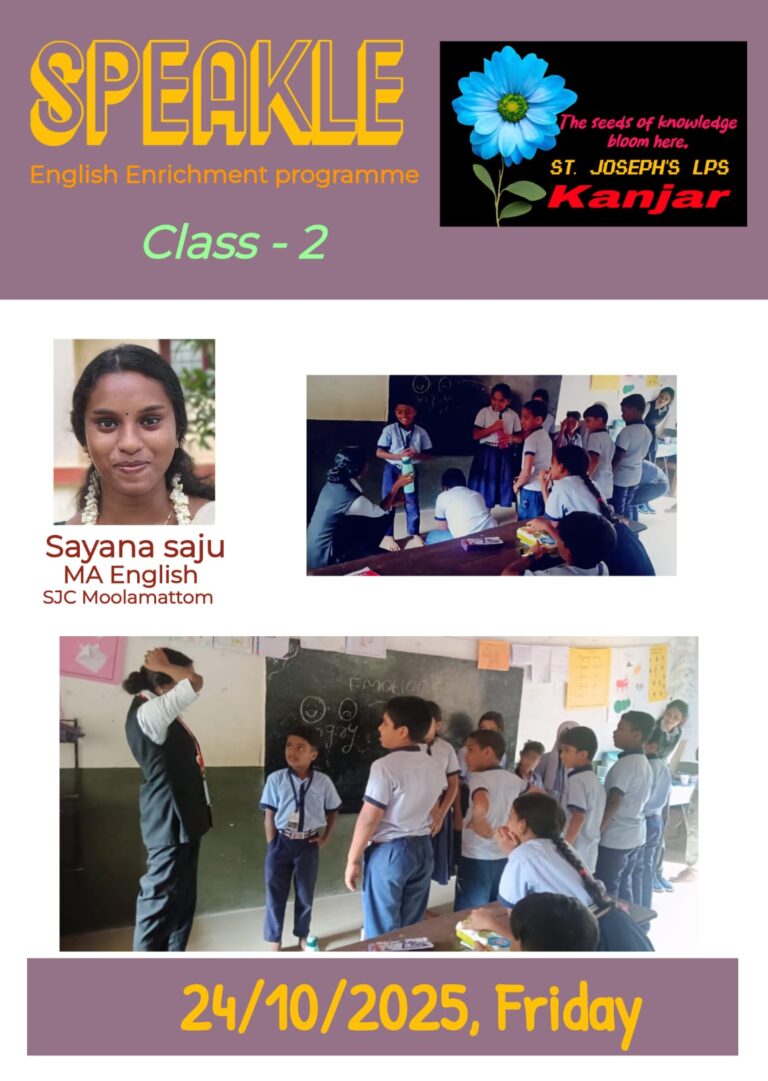 SPEAKLE-English Enrichment Programme: Class 2
